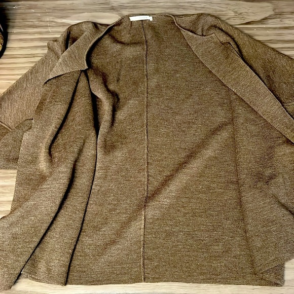 SIBIN LINNEBJERG EVI ANTHRACITE KIMONO WOOL CARDIGAN MEDIUM - Picture 11 of 15